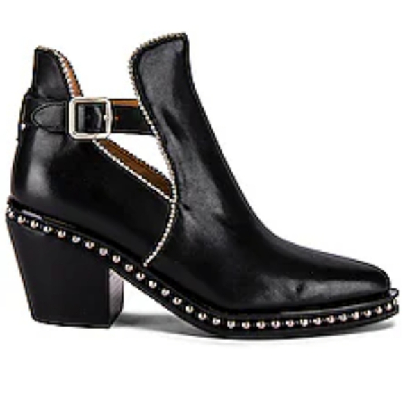 Coach Pipa Beadchain Leather Bootie Black Size 8 - Picture 1 of 11